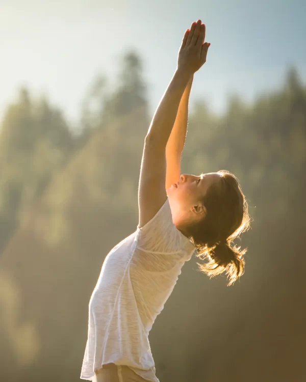 Yoga deck en 7 Valles, conexión con la naturaleza