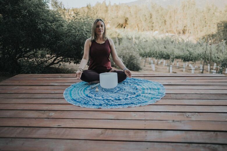 Sesión de meditación en terrazas naturales de 7 Valles
